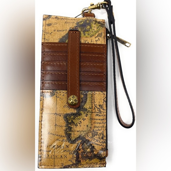 Patricia Nash Alanna Wristlet - Vintage Vegetable Tanned Leather NWT - Picture 1 of 6